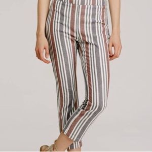 FREE PEOPLE Stripe Lenin Blend Pants!!